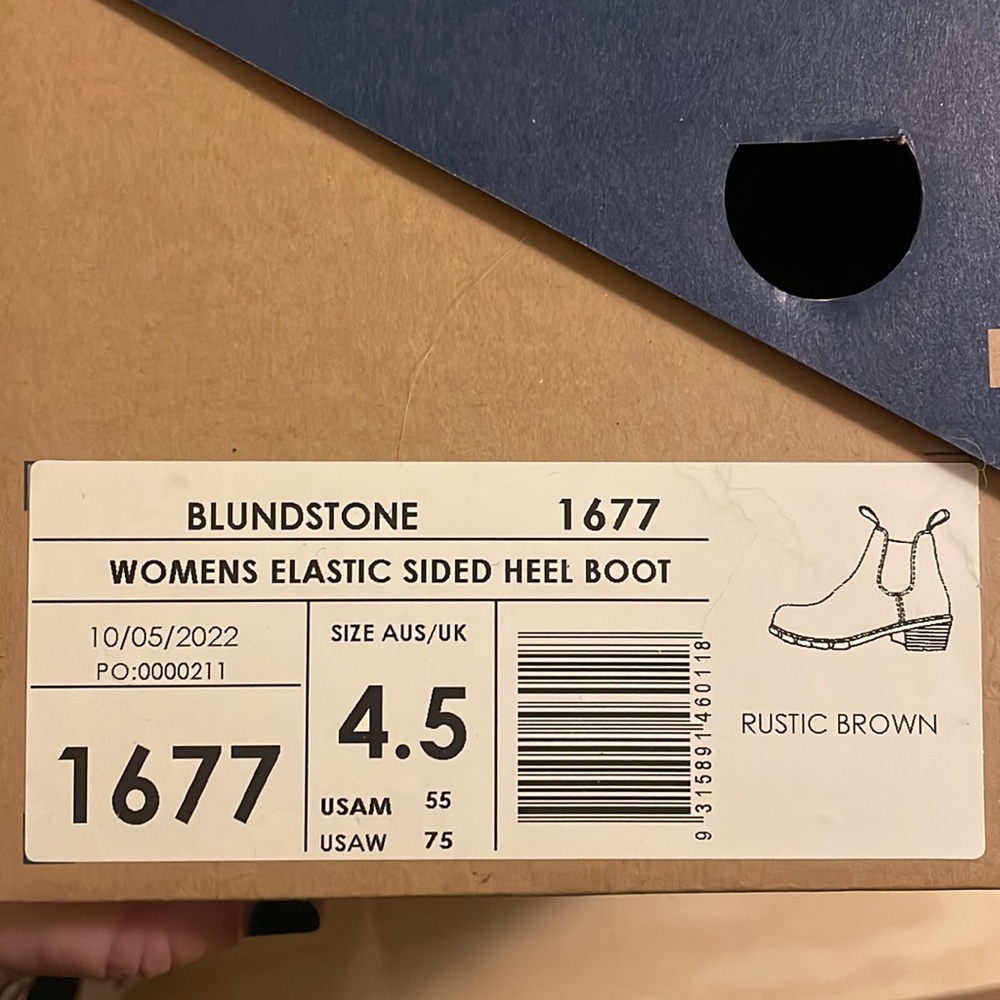 NEW Blundstone 1673 Chelsea Bootie Antique Brown Leather Size 6.5 US - Picture 9 of 11
